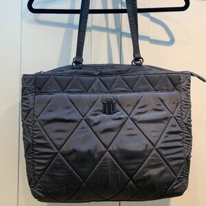 I.N.C. INTERNATIONAL CONCEPTS Ryenne Quilted Nylon Tote Grey